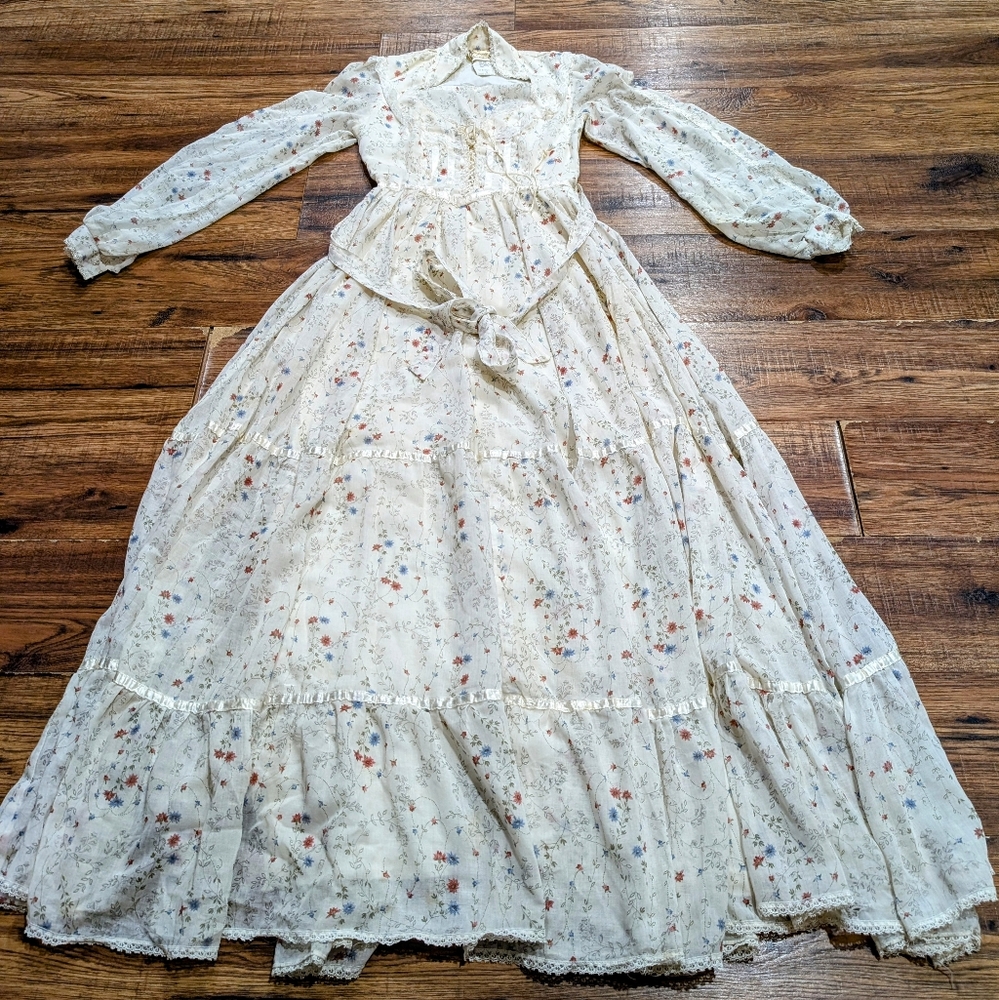 Gunne Sax by Jessica size 3 Floral Floor length dress. - Picture 1 of 8